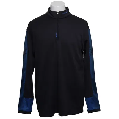 Haut thermique (Noir, Bleu) de Spyder Polyester