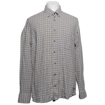 Buttondown-skjorta (Brun, Vit, Svart) från Ströms Bomull