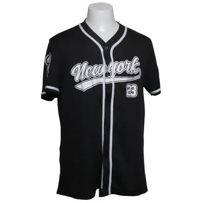 Maillot de baseball (Noir, Blanc) de Romwe Polyester