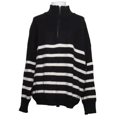 Fleece sweater (Black, White) from Outfitbook Acrylic, Polyester, Wool