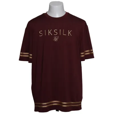 T-shirt (Rød) fra SikSilk Elastan, Polyester