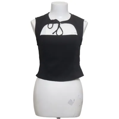 Crop top (Svart) från Bershka Elastan, Polyester