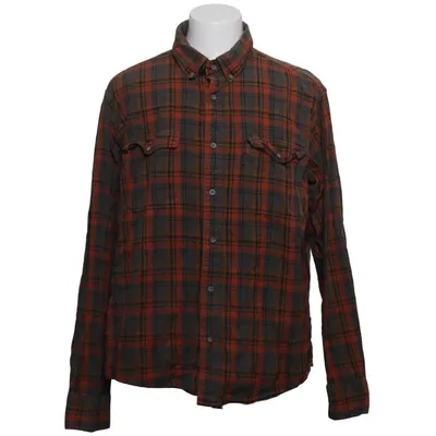 Chemise en flanelle (Orange, Gris) de Chevalier Coton biologique