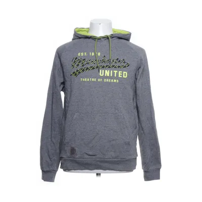 Huvtröja (Grå) från Manchester United Bomull, Polyester, Viskos