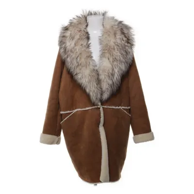 Shearlingjacka (Brun, Beige) från Yessica Akryl, Pälsimitation, Polyester
