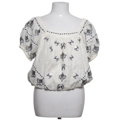 Top (White, Black) from Tory Burch Cotton, Linen, Polyester