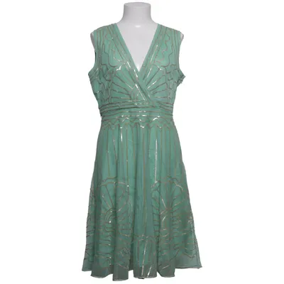 Robe (Vert, Or) de Amitié Polyester, Soie, Viscose