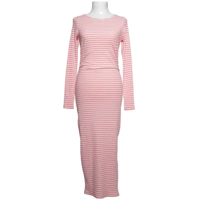 Långklänning (Rosa, Vit) från Bubbleroom Elastan, Polyester, Viskos