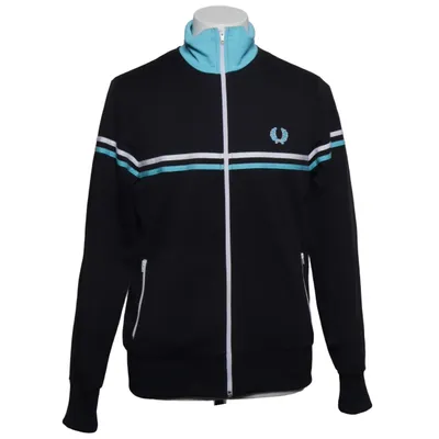 Träningsjacka (Svart, Blå, Vit) från Fred Perry Bomull, Polyester