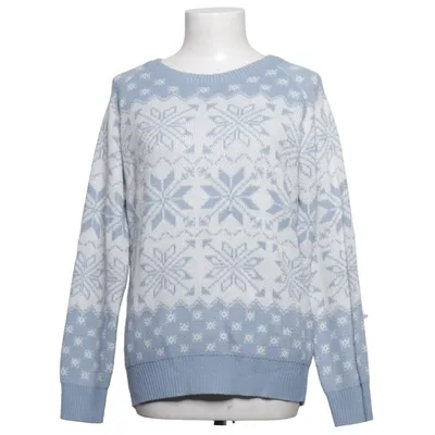 Julesweater (Blå, Hvid) fra Yoins Akryl