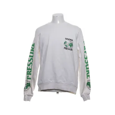 Collegetröja (Vit, Grön) från Vailent Bomull