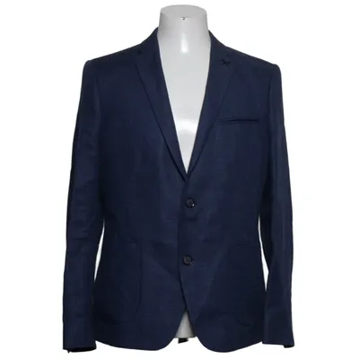 Blazer (Blue) from Genti Linen, Wool