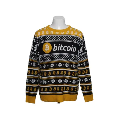 Julesweater (Gul, Sort, Hvid) fra Ugly Christmas Akryl, Bomuld