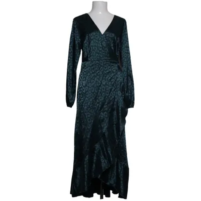 Robe portefeuille (Vert) de Simplee Élasthane, Polyester