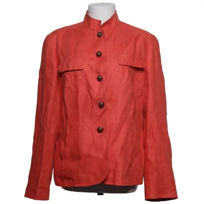 Blazer (Red) from DinoModa Acetate, Cupro, Linen, Polyester