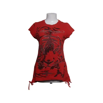 T-shirt (Rouge, Noir) de Ed Hardy Coton