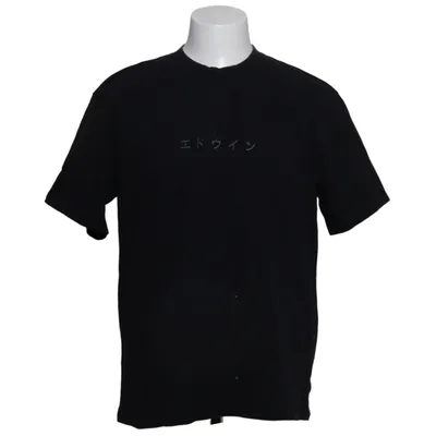 T-shirt (Katakana Embroidery Ts) van Edwin Katoen