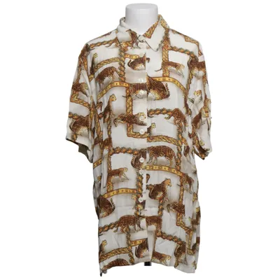 Kurzarmhemd (Beige, Braun, Gold) von Plus Plus Viskose