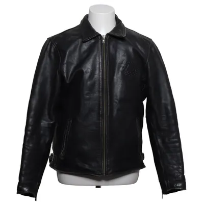 Leren jack (Zwart) van Louis Katoen, Leer, Polyester
