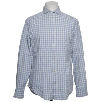 Chemise (Bleu, Blanc) de Eleventy Coton