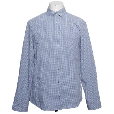 Chemise (Bleu, Blanc) de Olymp Coton