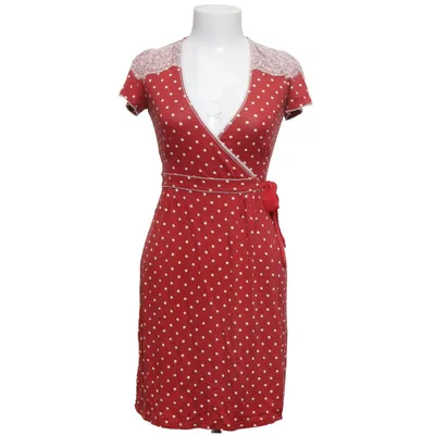 Slå-om-kjole (Rød, Hvid) fra Vive Maria Elastan, Polyester, Viscose