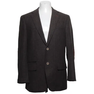 Blazer (Bruin) van Dressmann Polyester, Wol
