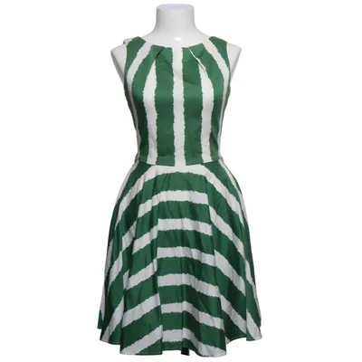 Jurk (Groen, Wit) van Closet Katoen, Elastaan