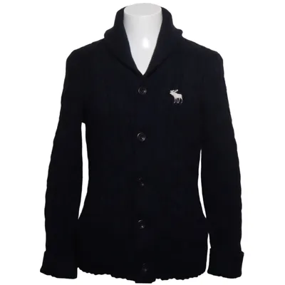 Strickjacke (Blau) von Abercrombie & Fitch Alpakawolle, Polyamid