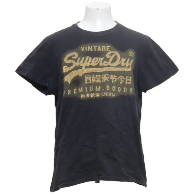 T-shirt (Zwart) van Superdry Vintage Katoen