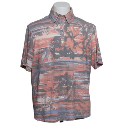 Poloshirt (Oranje, Blauw, Meerkleurig) van Navigazione Elastaan, Polyester, Viscose