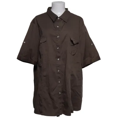 Korte mouwen shirt (Bruin) van Ulla Popken Katoen