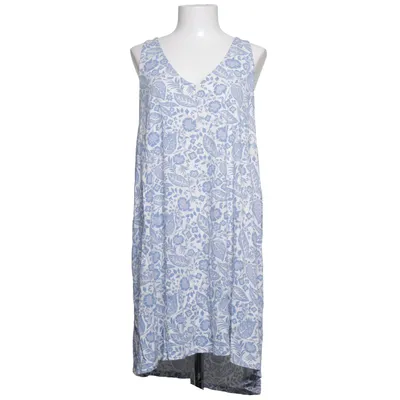 Klänning (Blå, Vit) från H&M Basic Bomull, Modal
