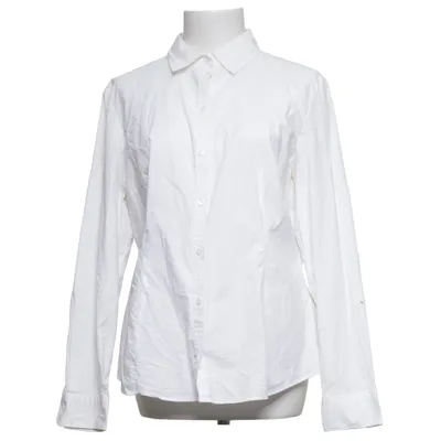 Shirt (Wit) van Montego Katoen, Elastaan