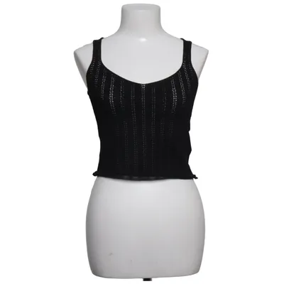 Crop top (Noir) de Morango Polyester, Viscose