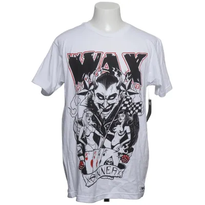 T-shirt (Wit, Meerkleurig) van Wax Katoen