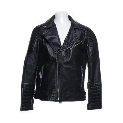 Bikerjacka (Svart, Lila) från DBL Skinn