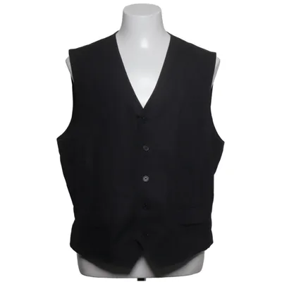 Suit vest (Black) from Conwell Acetate, Cotton, Linen