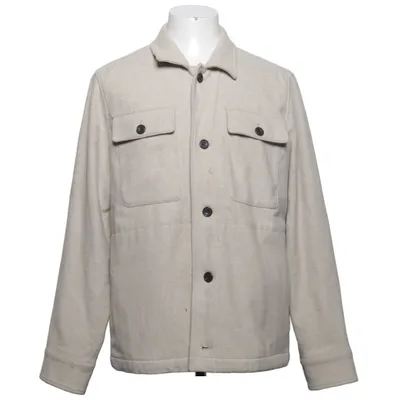 Skjortejakke (Beige) fra Bläck Bomuld, Polyamid, Polyester, Uld