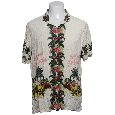 Chemise à manches courtes (Blanc, Multicolore) de Topman Viscose