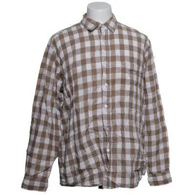 Chemise (Marron, Blanc) de Cotton Traders Lin