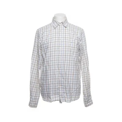 Buttondown-skjorta (Vit, Blå, Brun) från Morris Bomull