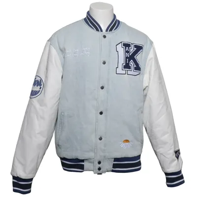 Varsity jacket (Blue, White) from Karl Kani Cotton, Polyester, Polyurethane, Viscose