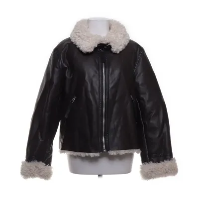 Shearlingjakke (Brun, Hvid) fra H&M Polyester, Polyurethan