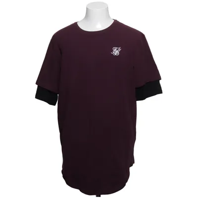 T-shirt (Violet, Noir) de SikSilk Coton, Élasthane