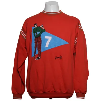 Sweatshirt (Rood, Meerkleurig) van Wolsey Katoen, Polyester