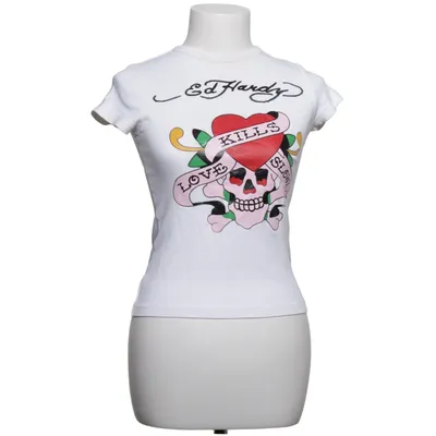 T-shirt (Weiß, Mehrfarbig) von Ed Hardy Baumwolle