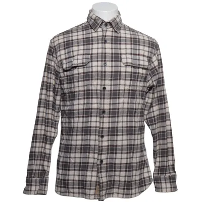 Chemise en flanelle (Gris, Blanc, Marron) de Jachs Coton