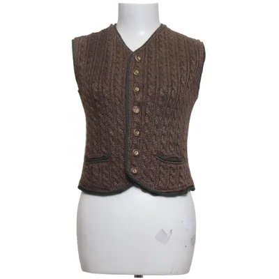 Vest (Brown, Green) from Almsach Acrylic, Polyamide
