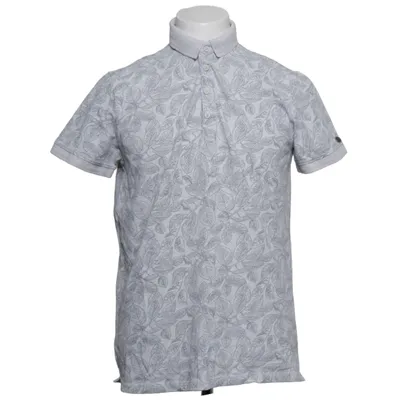 Poloshirt (Grijs, Wit) van Cast Iron Katoen, Elastaan